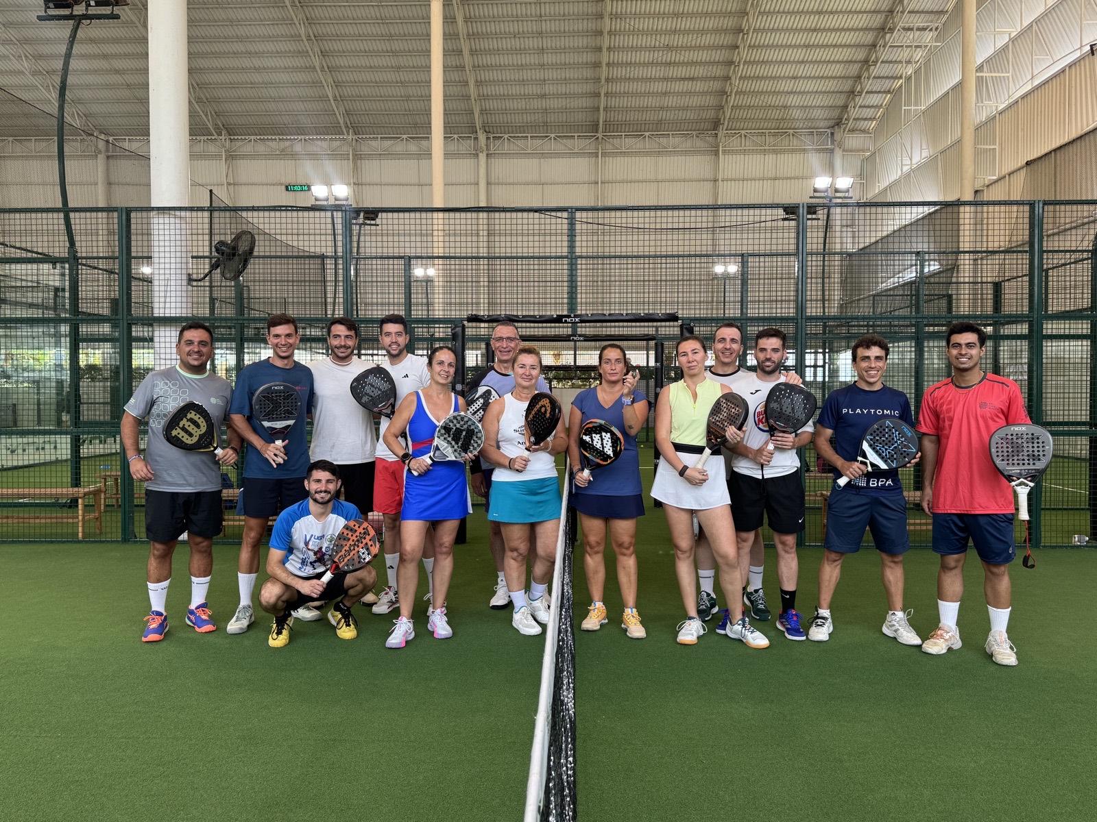 Grupo Padel Travellers en la cancha